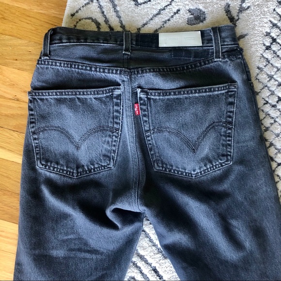 Re/done levis leandra cropped flare faded black 26 - Picture 5 of 9